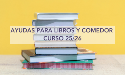 Ayudas para libros y comedor para el curso 25/26