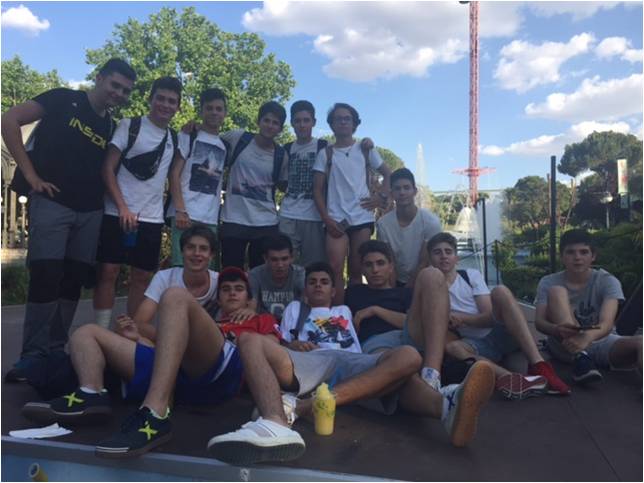 alumnos safa siguenza parque atracciones madrid
