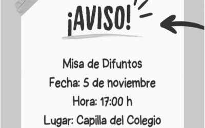 Misa de Difuntos en la Capilla del Colegio